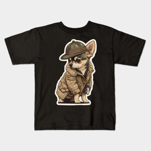 Trench Detective Kids T-Shirt by HiLife